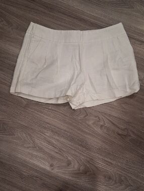 J. Crew Cream High-Waist Tailored Shorts